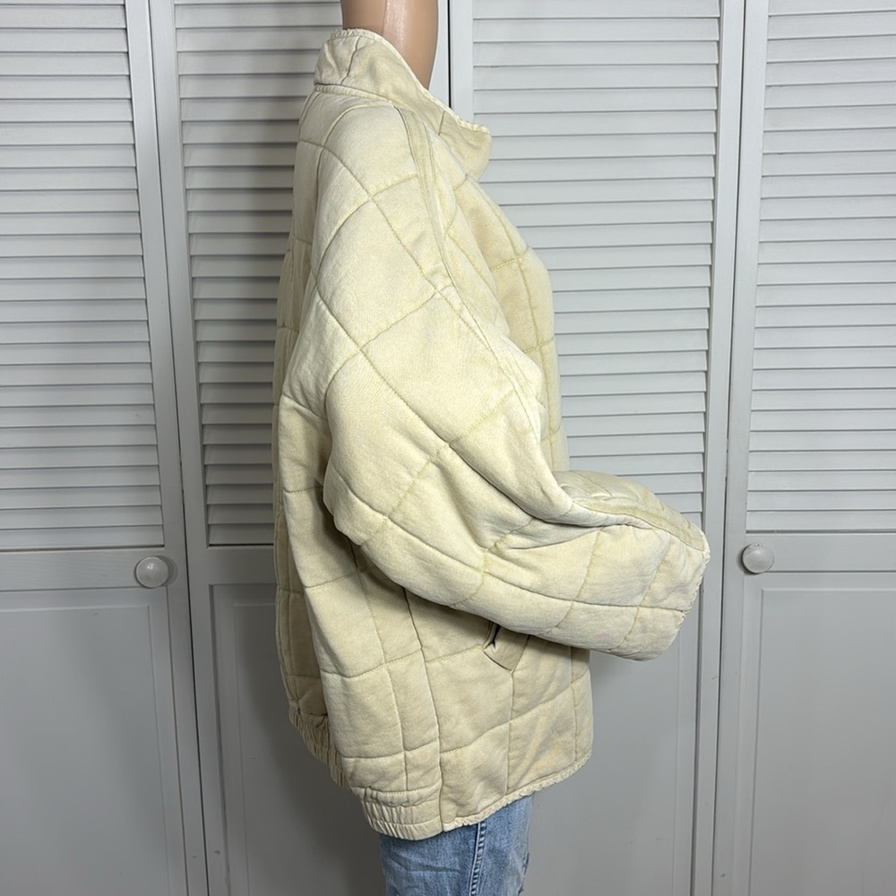 Free People Cream Quilted Puffer Jacket - Picture 10 of 15